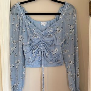 Trendy Ruched Crop Top